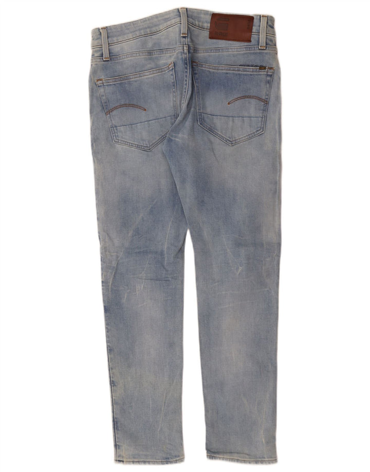 G-Star Męskie 3301 Slim Jeans W33 L30 Niebieska bawełna