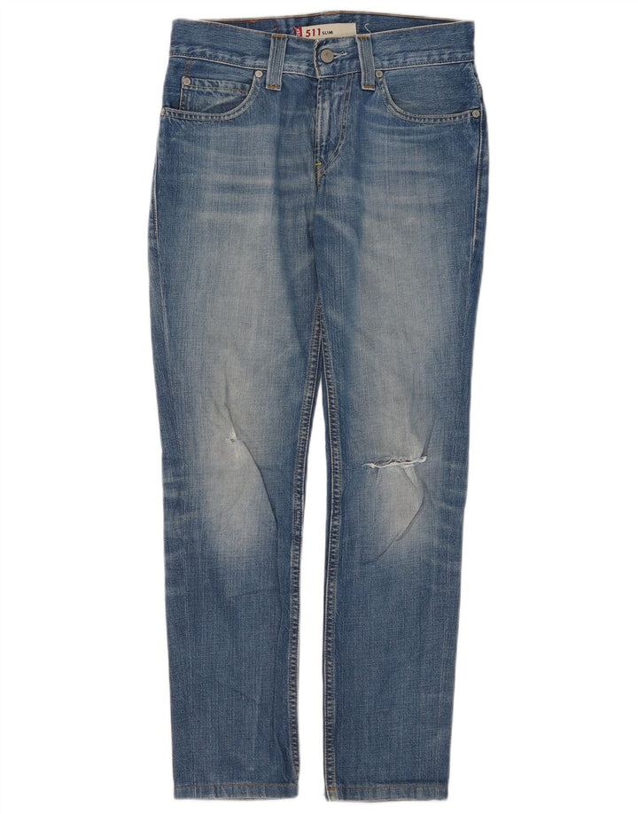 Damskie jeansy Levi's 511 Slim W30 L28 Niebieskie