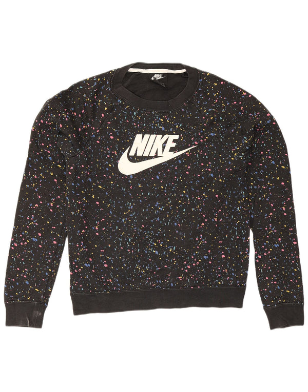 Damska bluza dresowa Nike Graphic Oversize UK 6 XS w kolorze czarnym w kropki