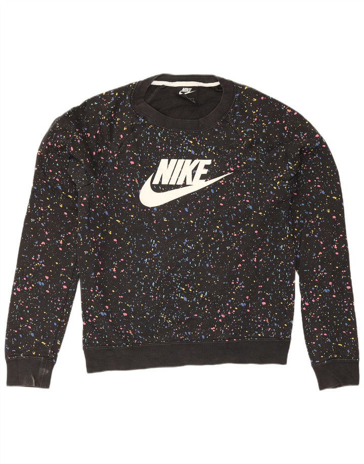 Damska bluza dresowa Nike Graphic Oversize UK 6 XS w kolorze czarnym w kropki
