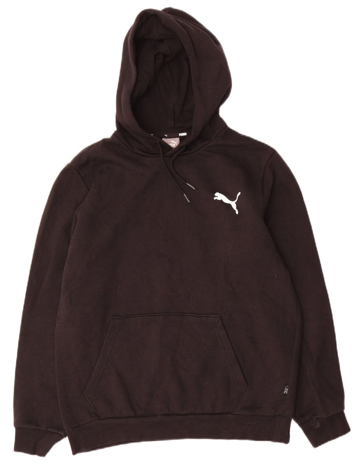Męska bluza z kapturem Puma, średnia czarna, bawełniana