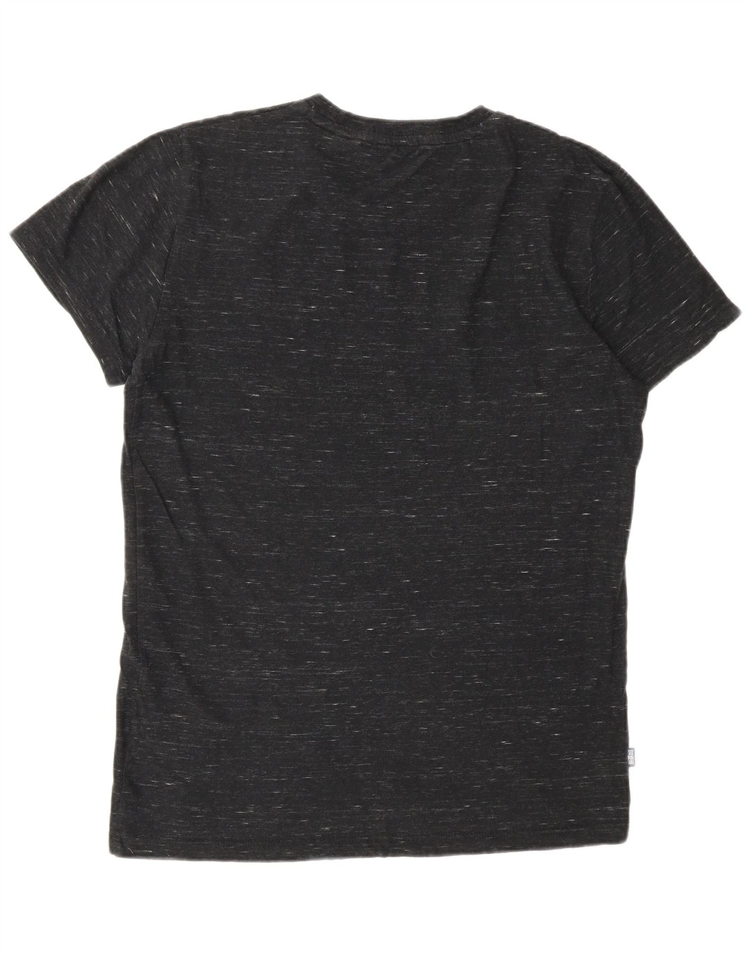 SUPERDRY Męski T-shirt Top Mały, Szary, Bawełniany Nakrapiany