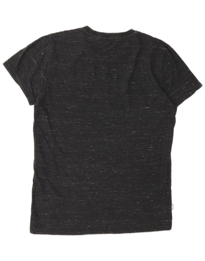 SUPERDRY Męski T-shirt Top Mały, Szary, Bawełniany Nakrapiany