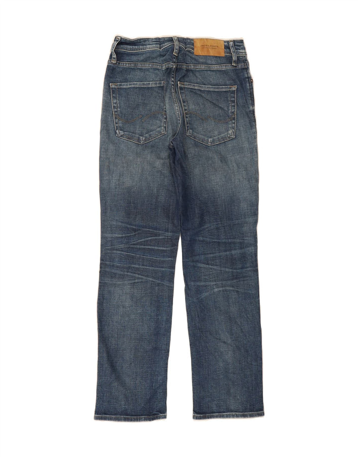 JACK & JONES Mens Clark Straight Jeans W26 L30 Blue Cotton Vintage Jack & Jones and Second-Hand Jack & Jones from Messina Hembry 