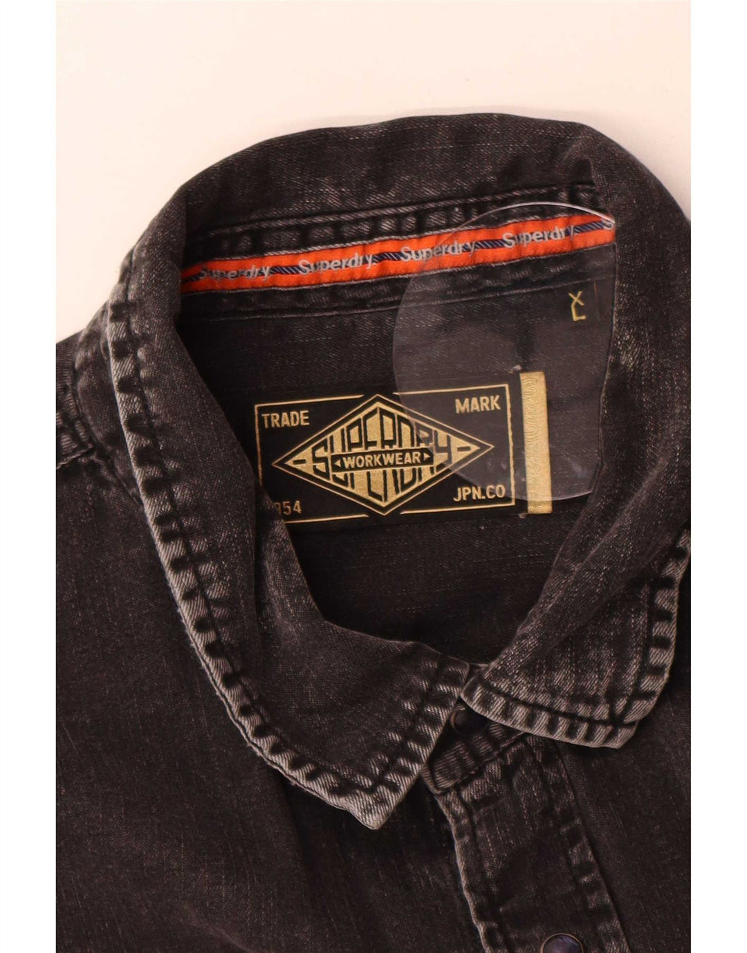 Męska koszula dżinsowa Superdry XL, czarna, bawełniana