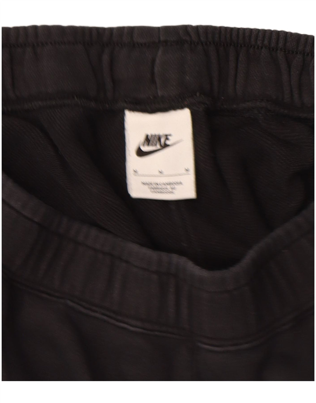 Męskie spodenki sportowe Nike z grafiką, średniej wielkości, czarne, bawełniane