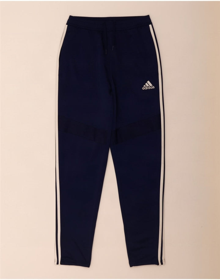 Męskie spodnie dresowe Adidas, małe, granatowe, poliestrowe