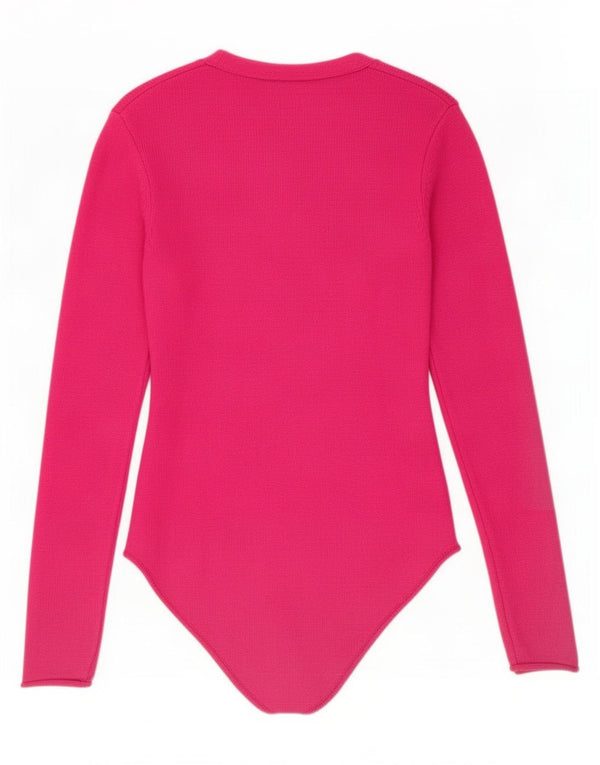 Damskie body z dzianiny Zara UK 8 Small Pink wiskoza