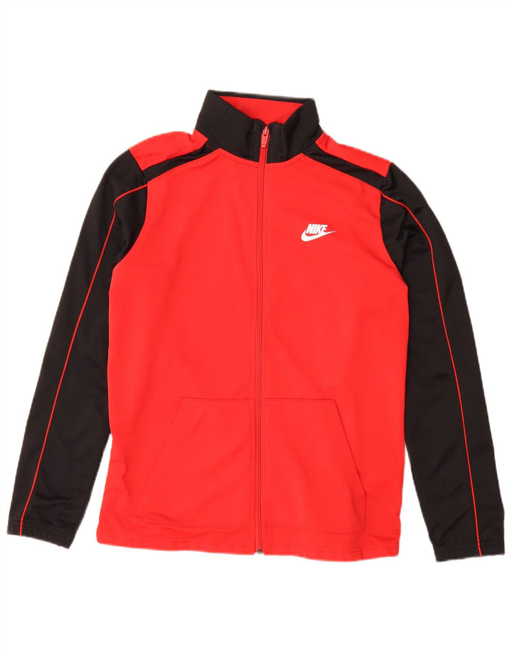 Chłopięca kurtka dresowa Nike 13-14 lat XL, czerwony, kolorowy poliester