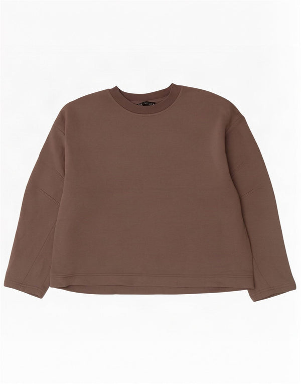Zara Womens Sweatshirt Jumper UK 14 Medium Grey Cotton