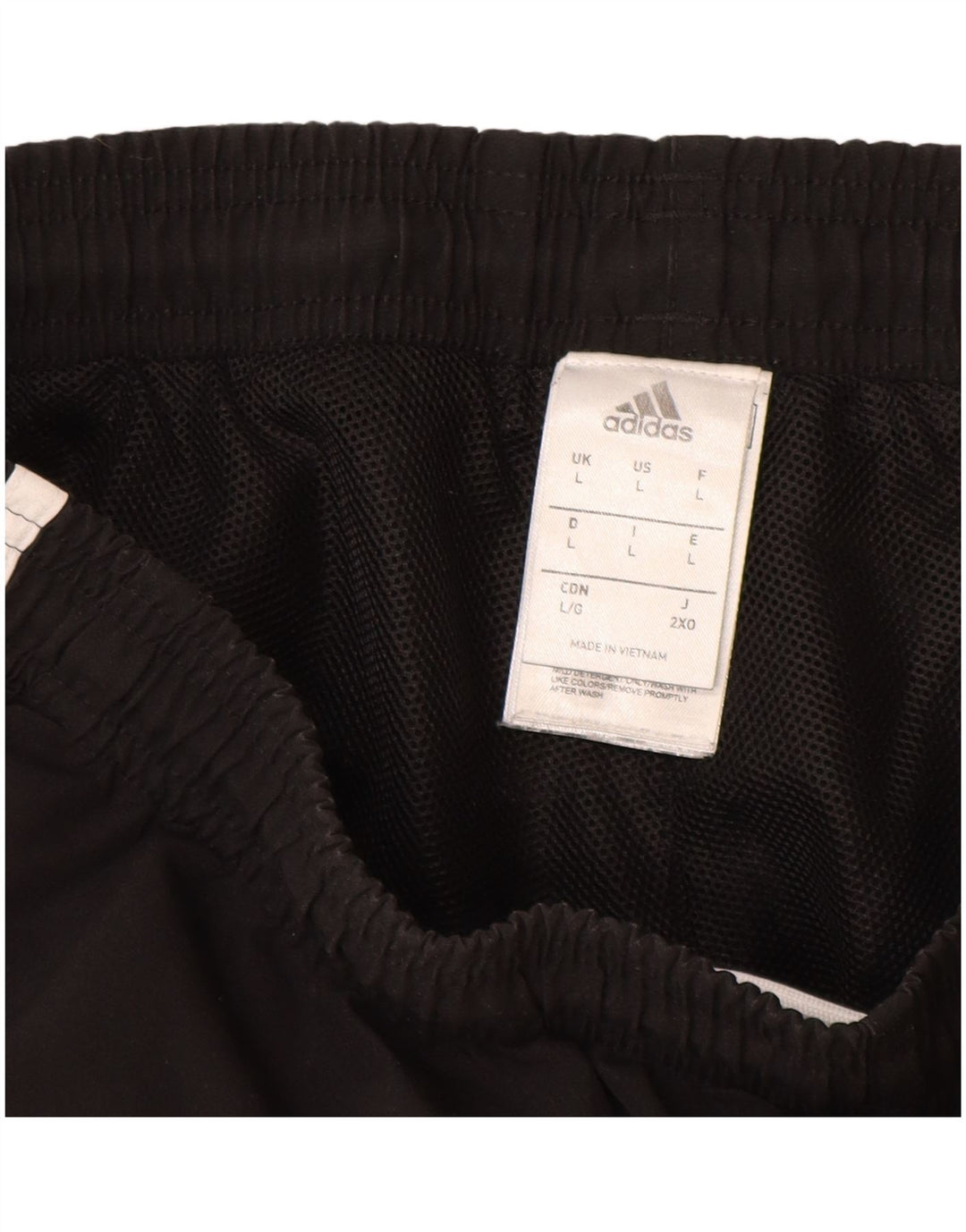Męskie spodnie dresowe Adidas Climalite Graphic, duże, czarne, poliestrowe