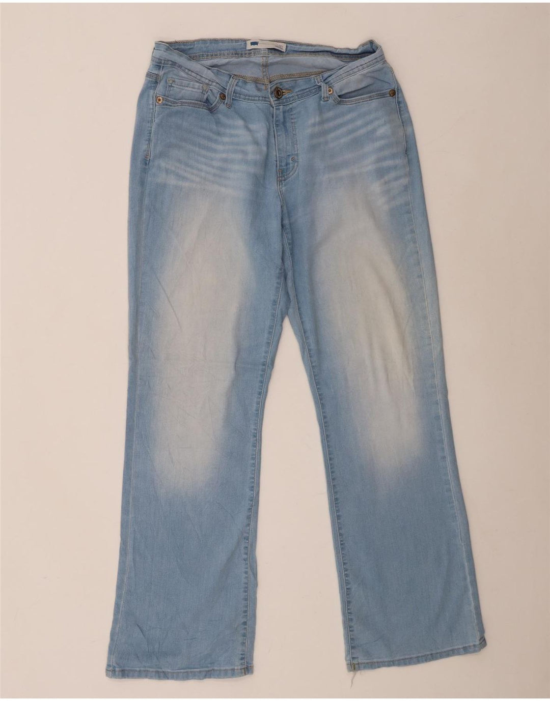 Damskie jeansy Levi's 529 Curvy Bootcut W32 L32 Niebieska bawełna