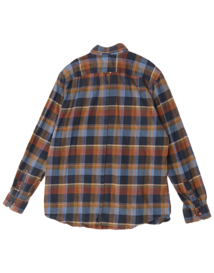 Męska koszula flanelowa Ben Sherman XL w wielokolorową kratę, bawełniana
