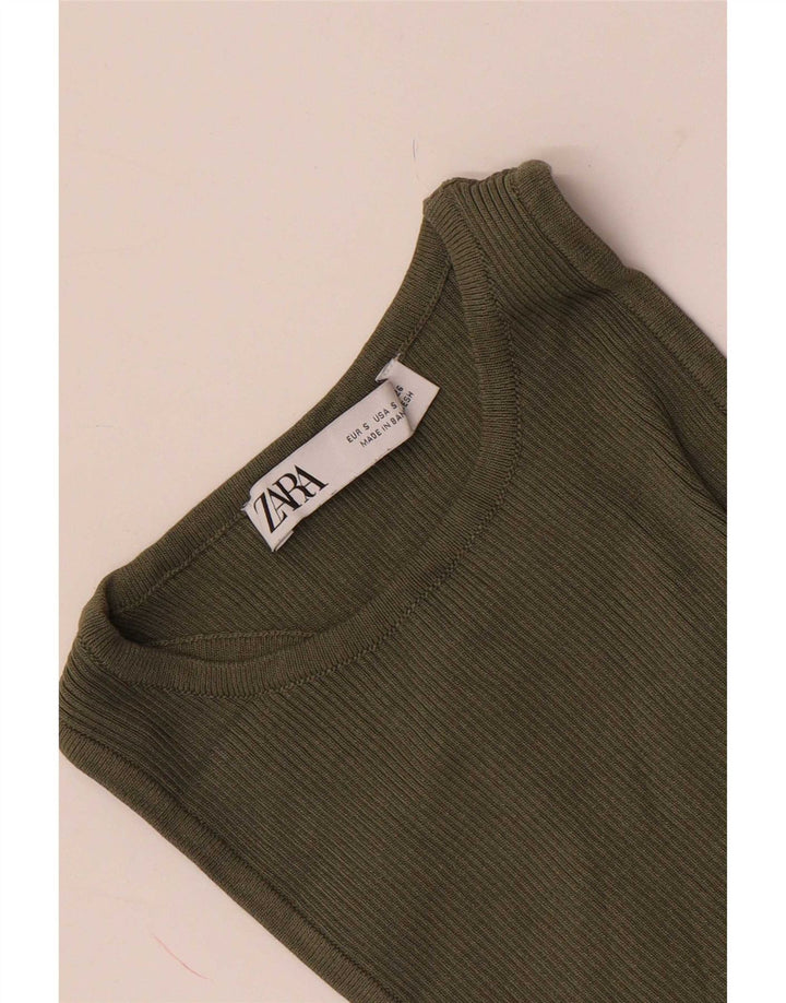 Damska kamizelka Zara Top UK 8 Small Khaki