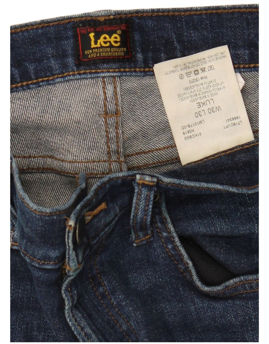 Damskie jeansy LEE Luke Skinny W30 L30 Granatowe, bawełniane