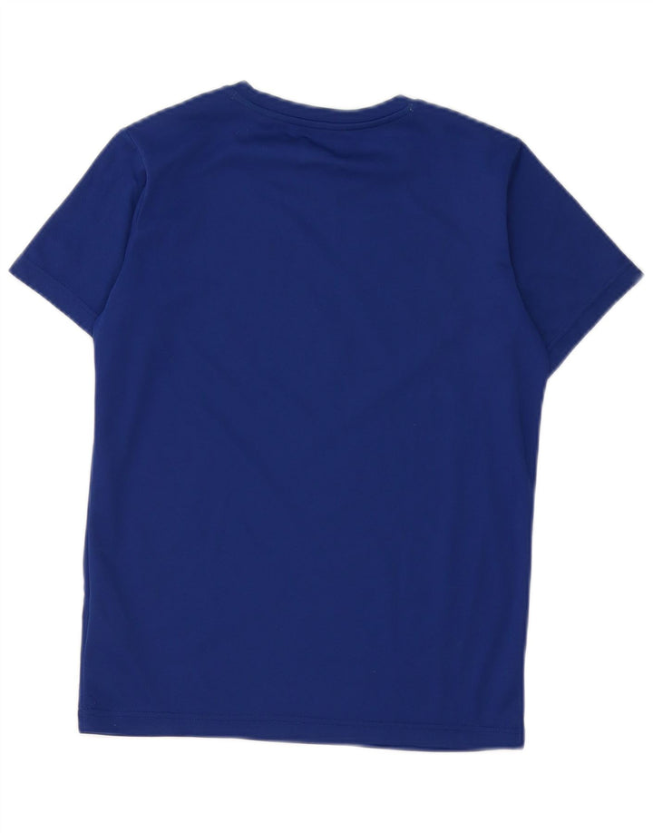 Chłopięcy T-shirt z grafiką Champion, rozmiar 11-12 lat, duży, niebieski poliester