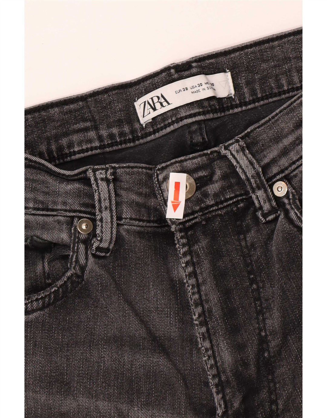 Męskie jeansy Skinny Zara EU 38 Small W30 L29 Szare