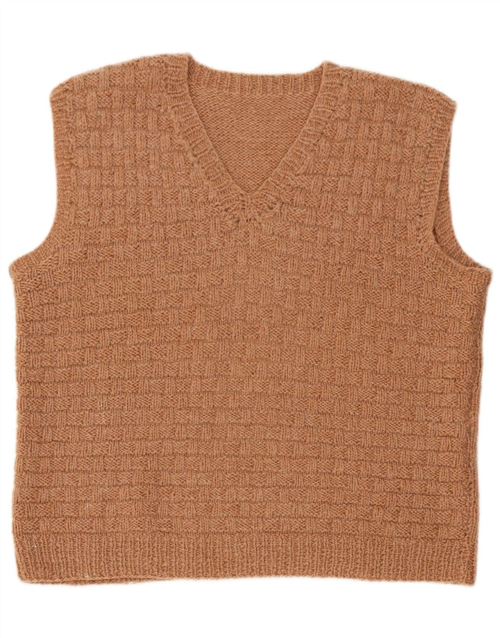 Podkoszulek męski w stylu vintage, średni brąz