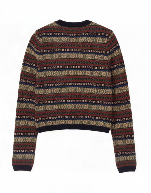 Sweter damski Zara Cardigan UK 10, mały, wielokolorowy, poliamid Fair Isle
