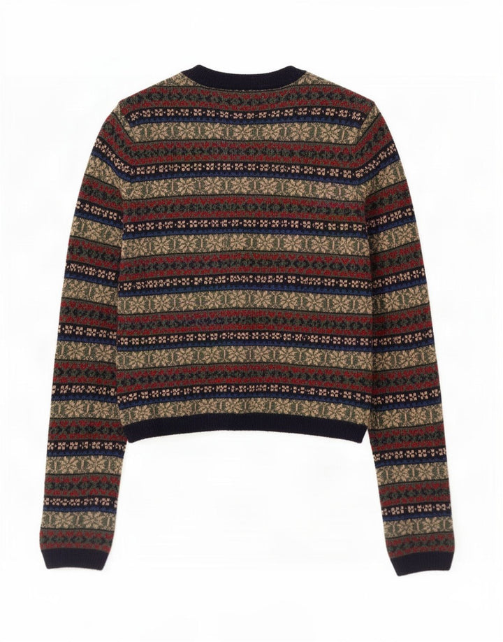 Sweter damski Zara Cardigan UK 10, mały, wielokolorowy, poliamid Fair Isle