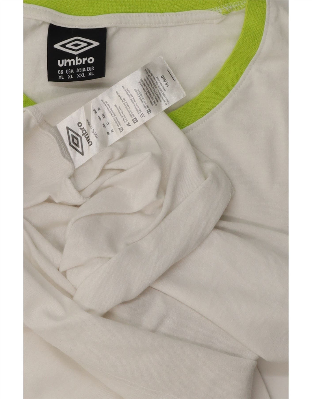 Damska koszulka z grafiką Umbro Top UK 18 XL, biała bawełna