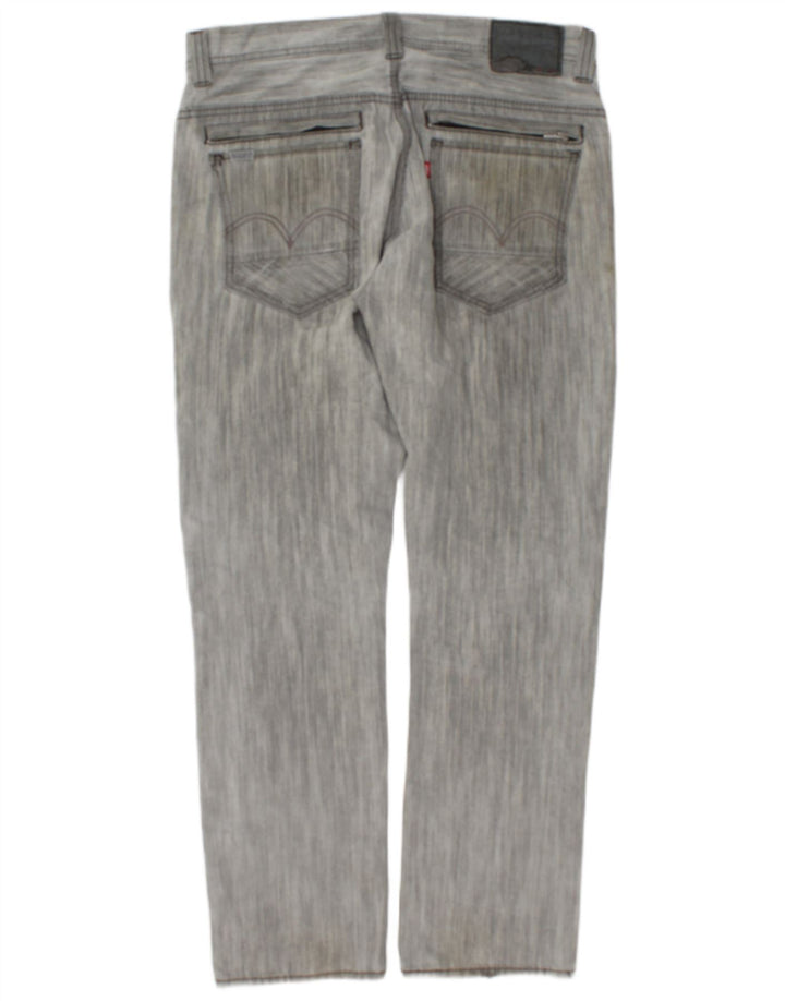 Męskie jeansy Levi's 511 Slim W33 L30 Szara bawełniana nakrapiana
