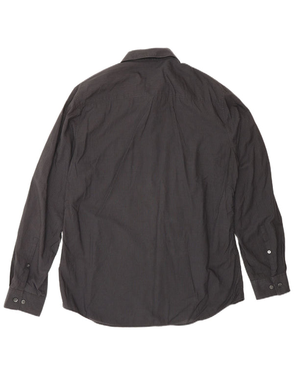 Koszula męska CALVIN KLEIN, bawełniana, w średnie czarne paski