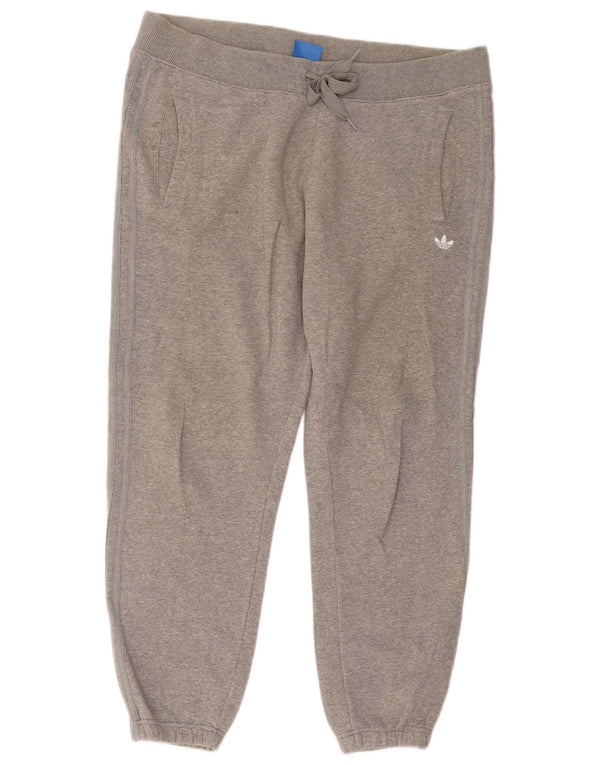 Męskie spodnie dresowe Adidas Joggers XL Szare nakrapiane bawełniane
