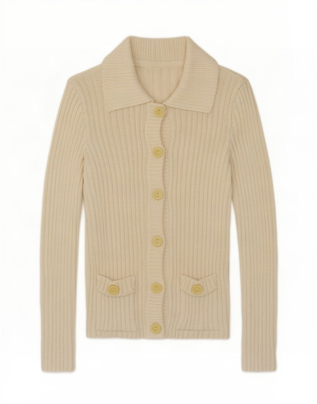 Sweter damski w stylu vintage, średni, w kolorze złamanej bieli