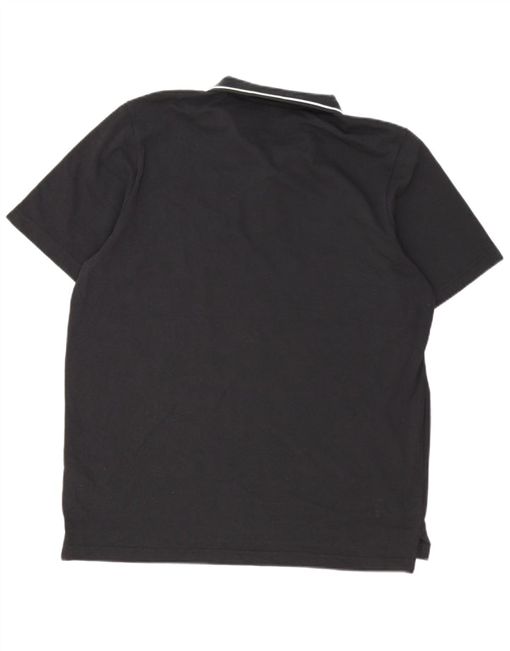 Męska koszulka polo Adidas, duża, czarna, bawełniana