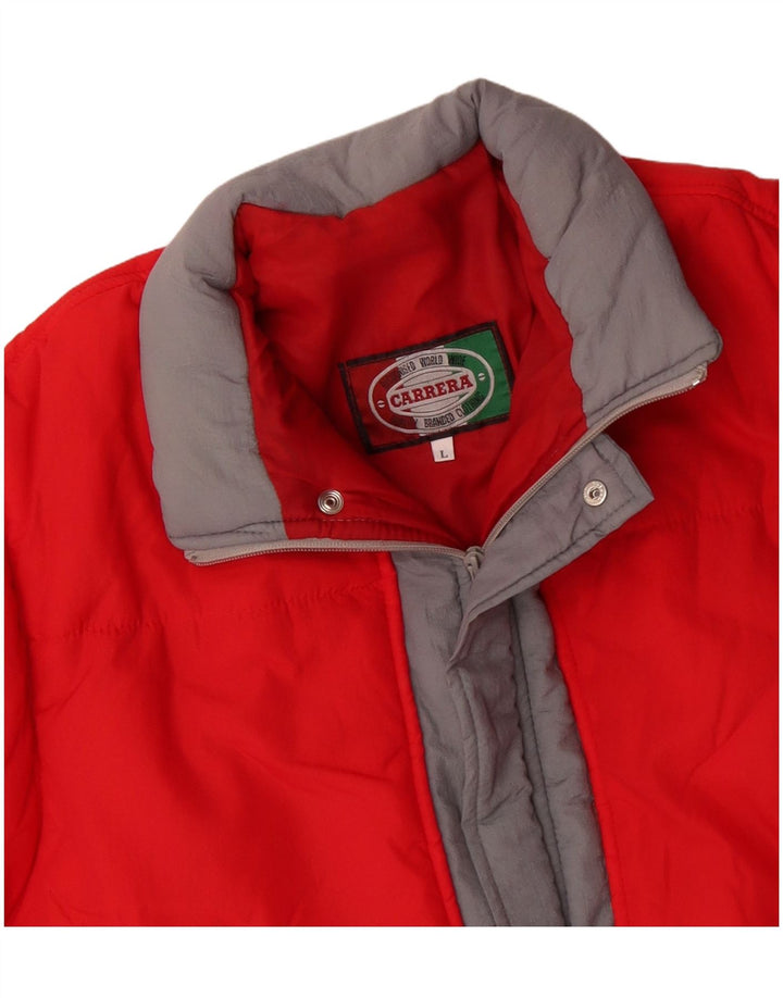 Męska ocieplana kurtka Carrera UK 40, duża, czerwona, poliamidowa