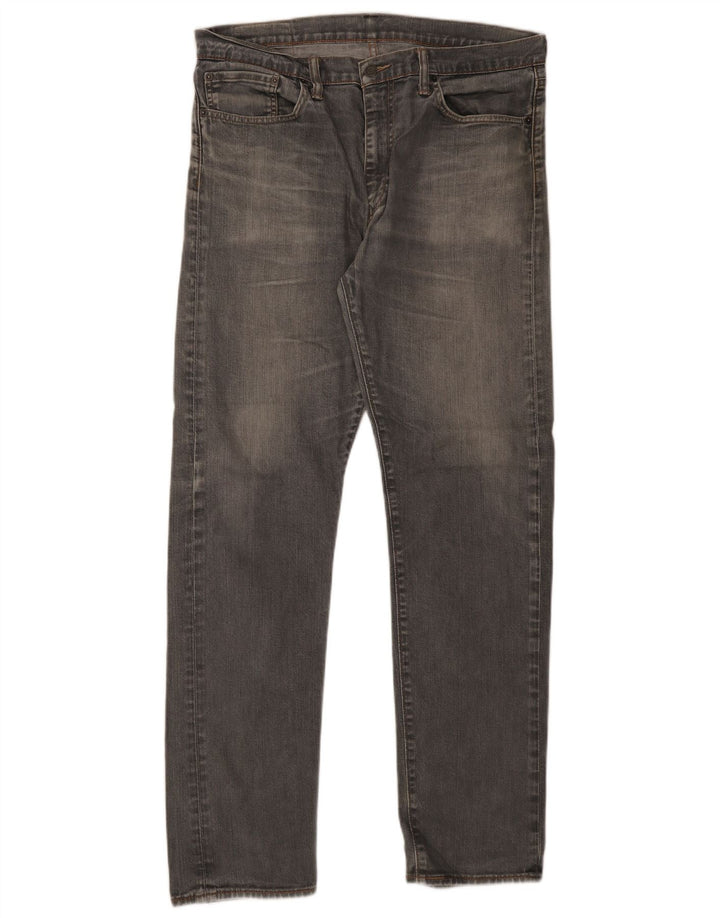 Męskie jeansy Levi's 508 Tapered W36 L34 Szara bawełna