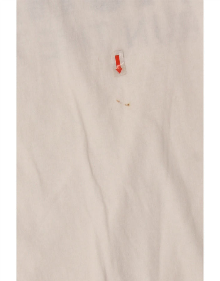 PUMA Mens Graphic T-Shirt Top Medium White Cotton Vintage Puma and Second-Hand Puma from Messina Hembry 