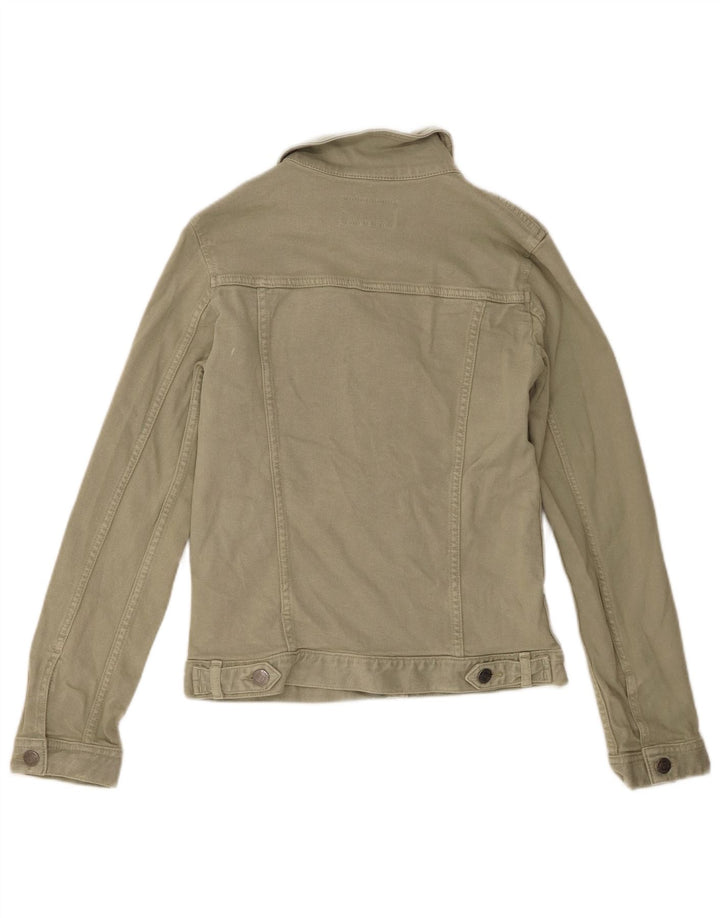 Damska kurtka dżinsowa Fat Face UK 6 XS, bawełna khaki