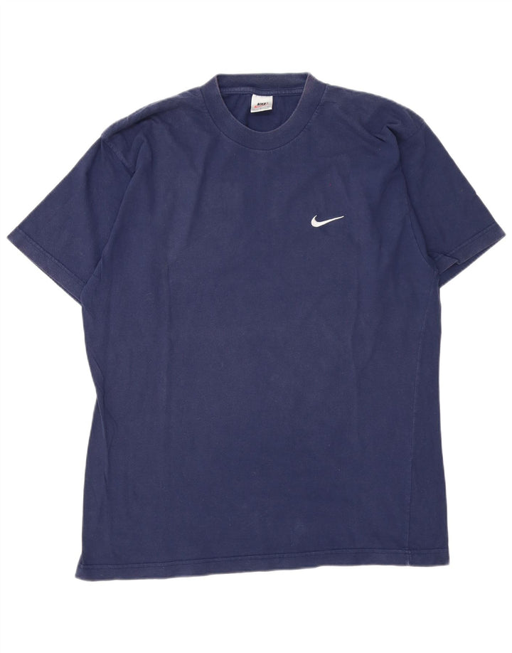 T-shirt męski Nike, duży, granatowy, bawełniany