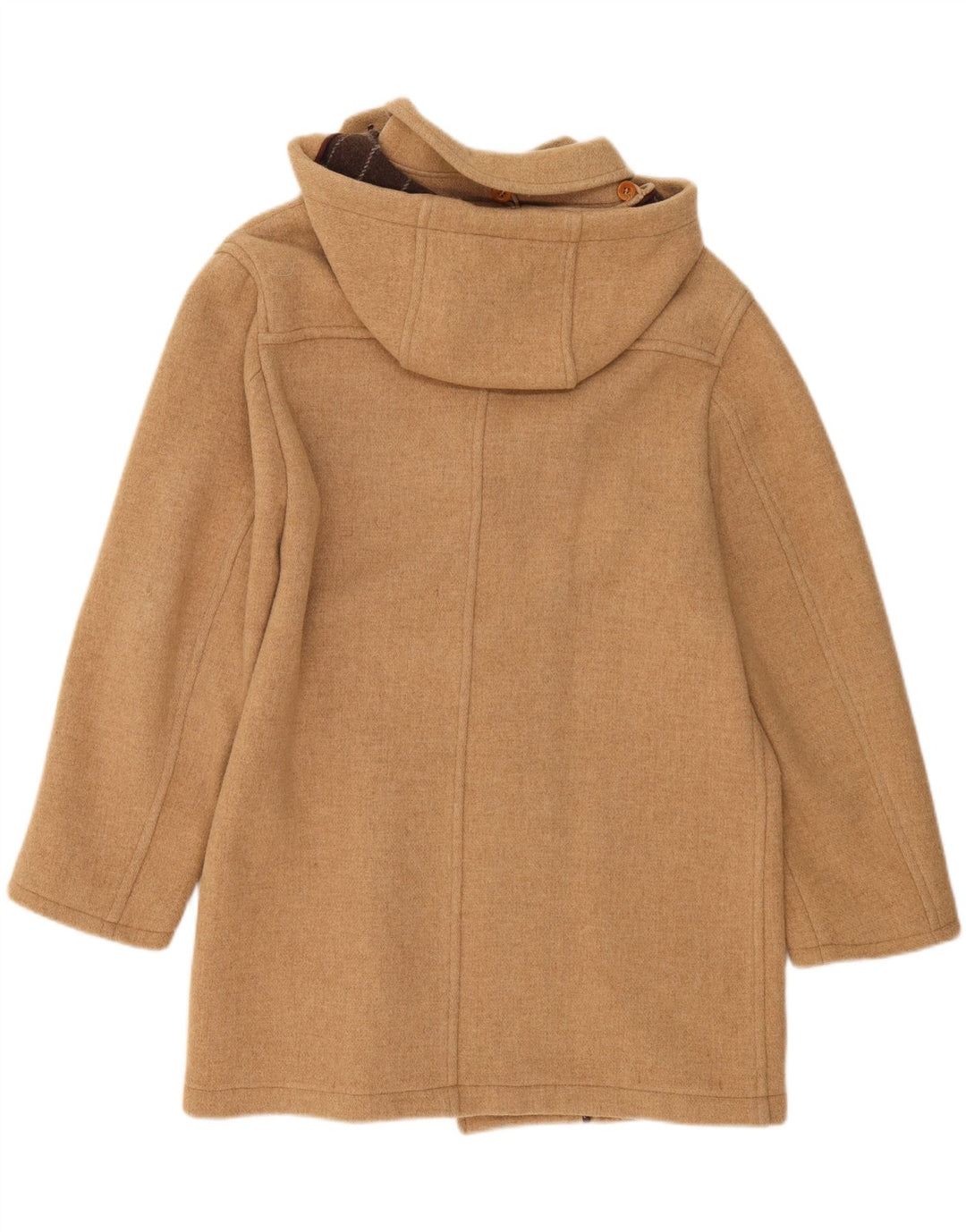 VINTAGE Damski płaszcz oversize z kapturem UK 18 XL, beżowy