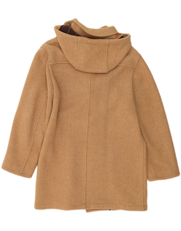 VINTAGE Damski płaszcz oversize z kapturem UK 18 XL, beżowy