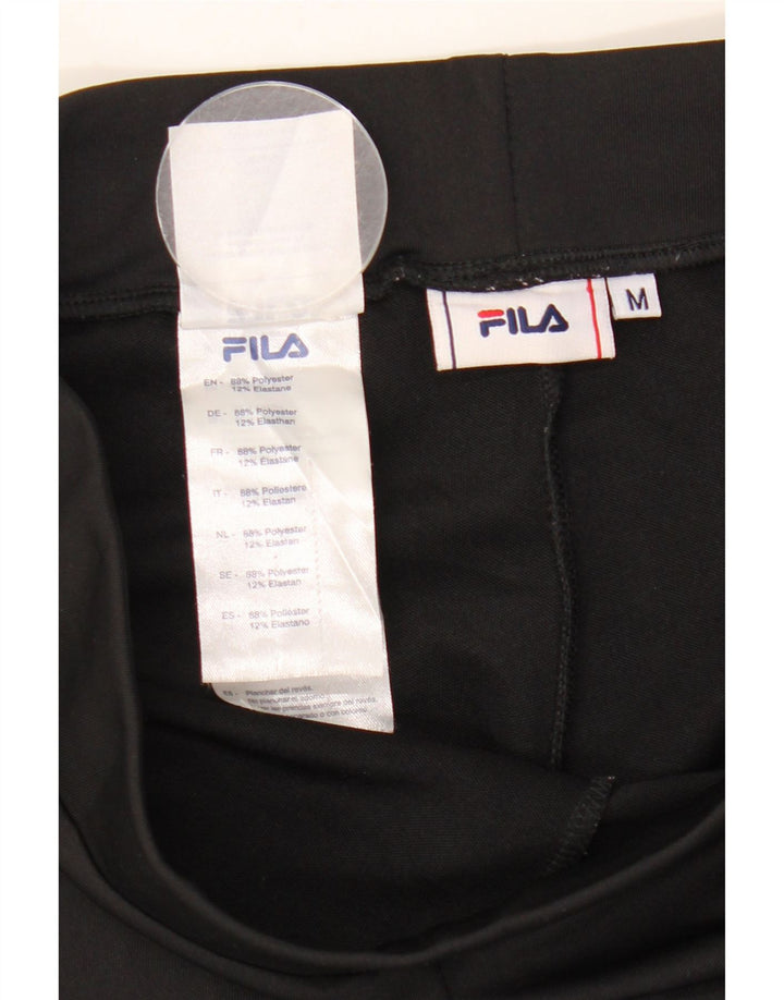Damskie legginsy FILA Graphic UK 12, średni czarny poliester