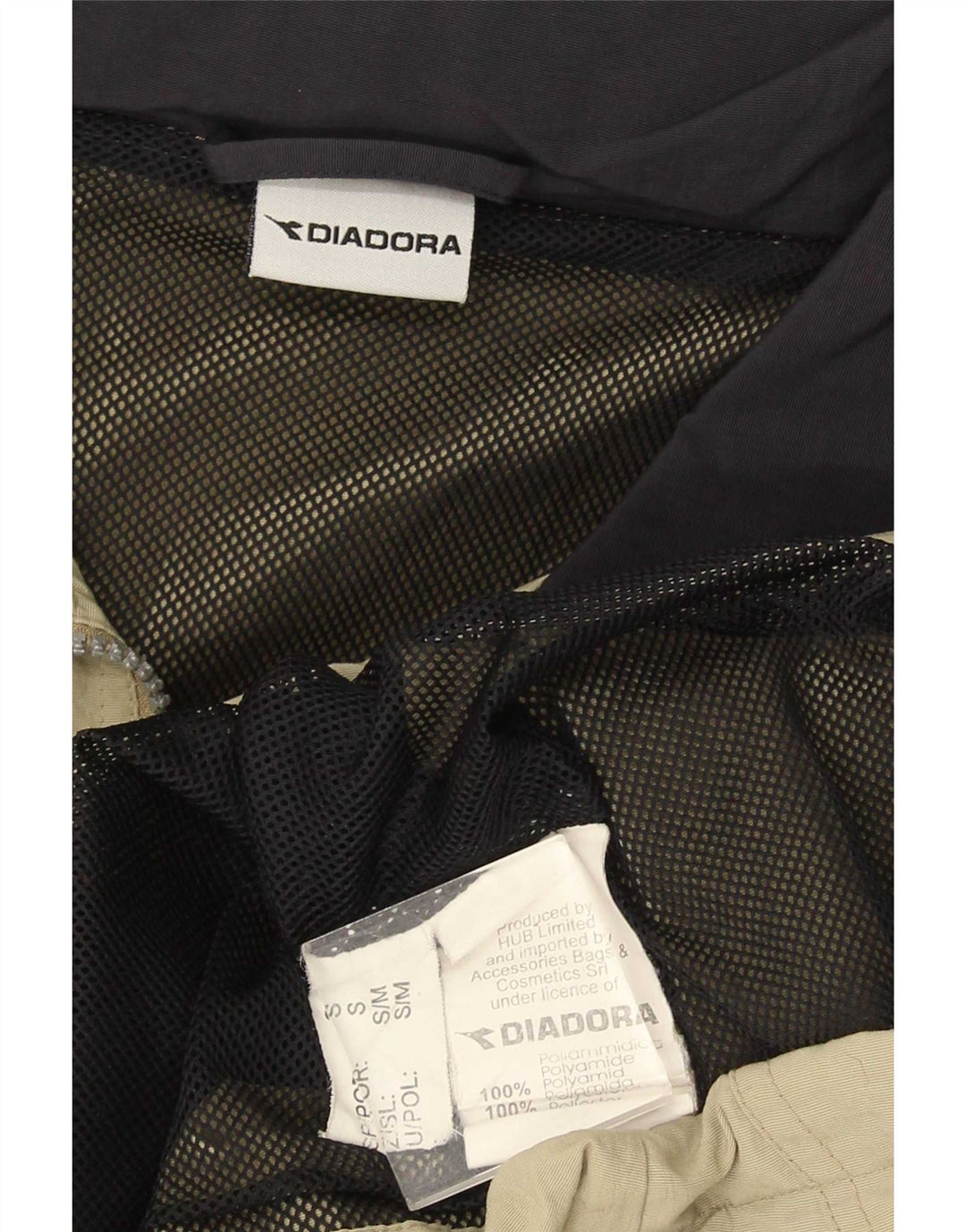 Męska kurtka przeciwdeszczowa Diadora UK 36 Small Khaki, poliamid