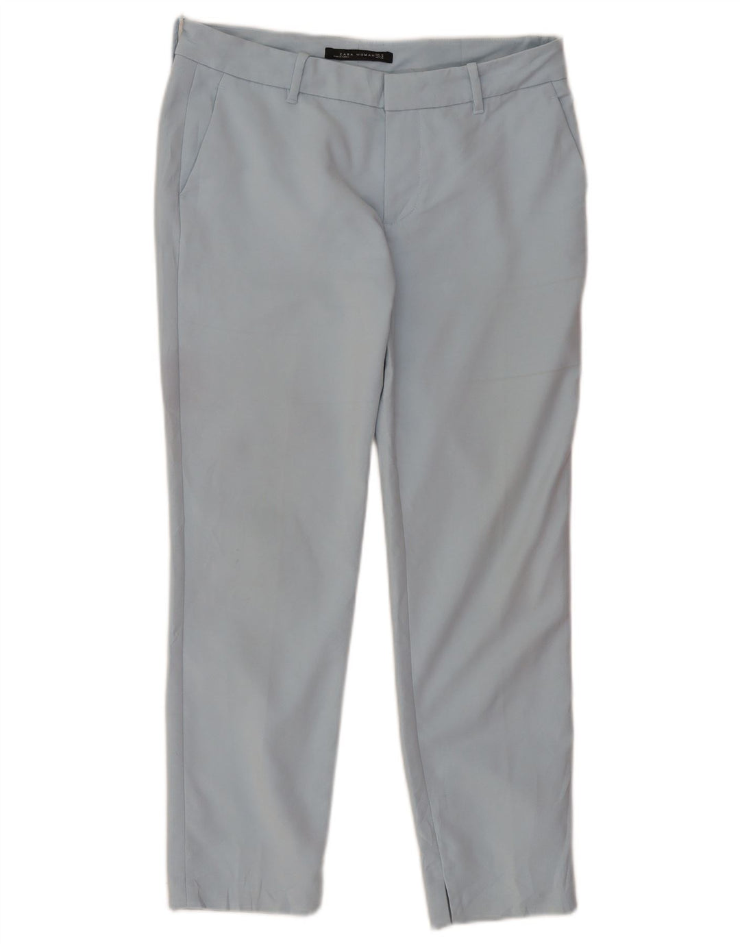 Spodnie damskie Zara Crop Chino Medium W30 L26 Niebieskie