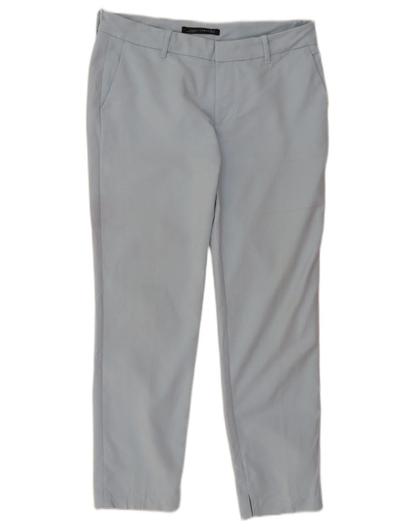 Spodnie damskie Zara Crop Chino Medium W30 L26 Niebieskie