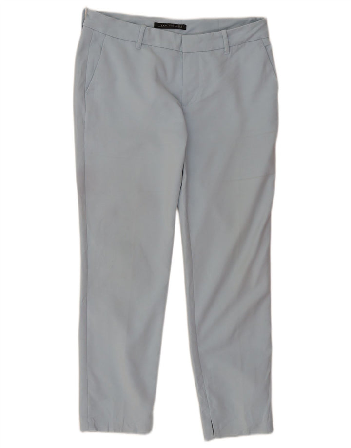 Spodnie damskie Zara Crop Chino Medium W30 L26 Niebieskie