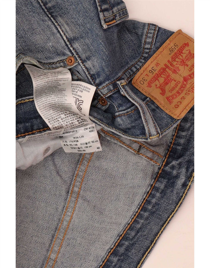 Męskie spodenki jeansowe Levi's 559 W36, duże, niebieskie, bawełniane