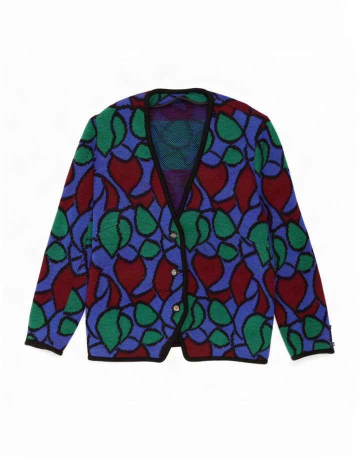 Sweter damski w stylu vintage, abstrakcyjny wzór, UK 18 XL, wielokolorowy