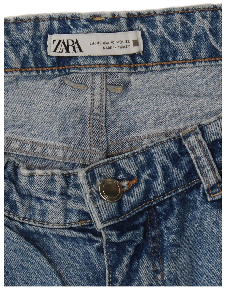 Damskie luźne dżinsy ZARA EU 42 duże W32 L27 niebieskie