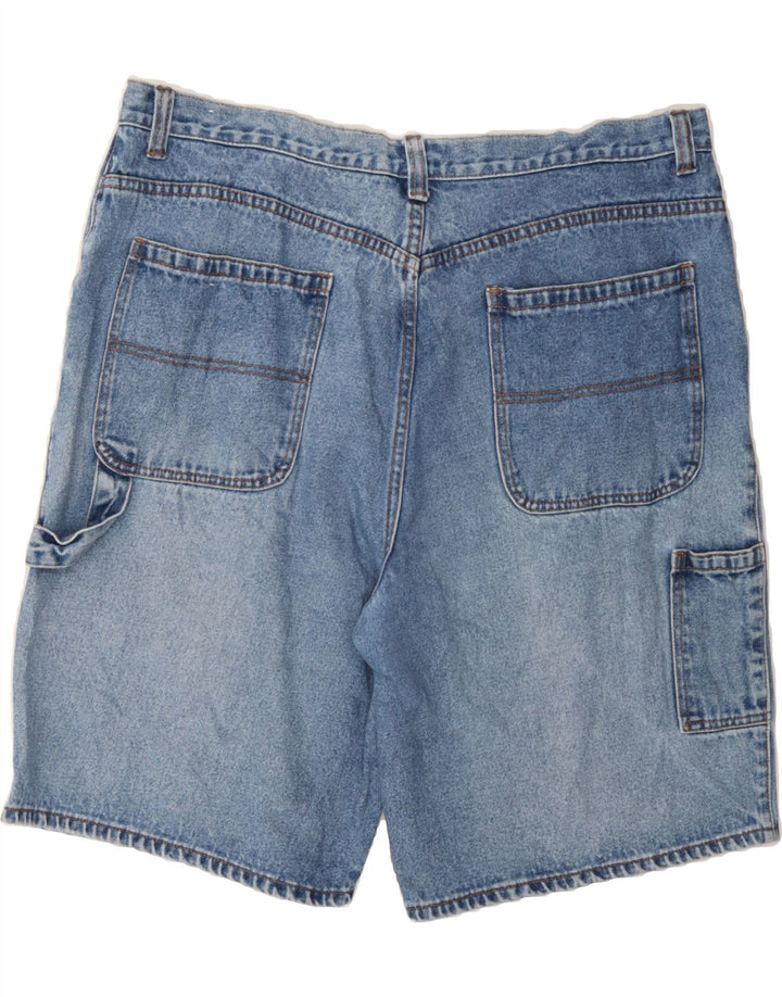 BASIC Mens Denim Shorts W40 XL Blue Cotton Vintage Basic and Second-Hand Basic from Messina Hembry 