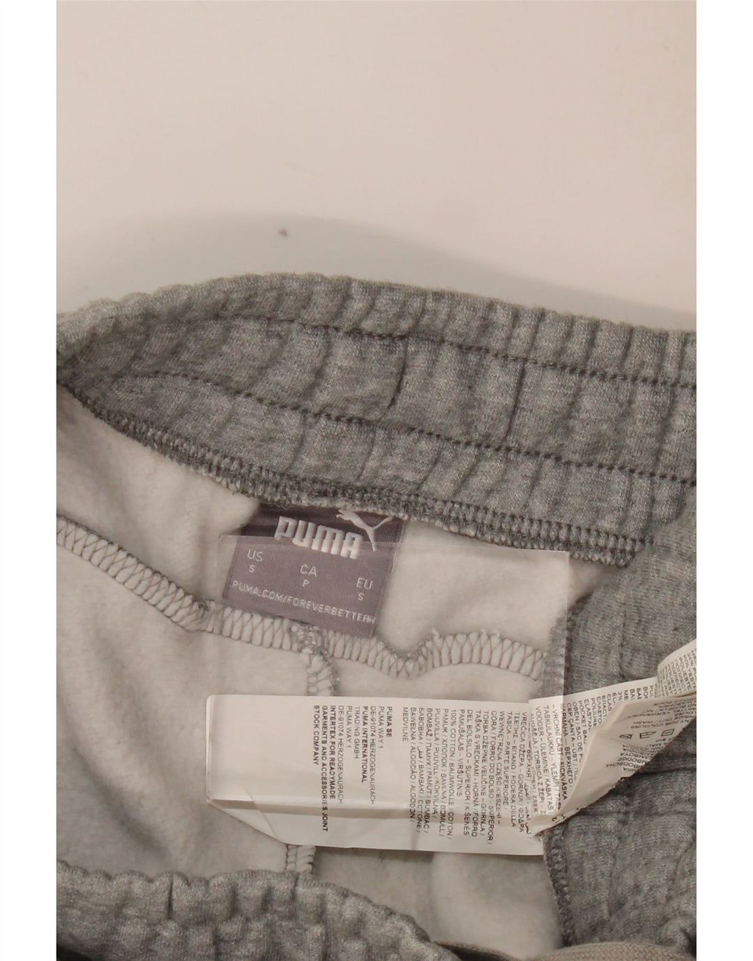 Męskie spodnie dresowe PUMA, małe, szare, bawełniane