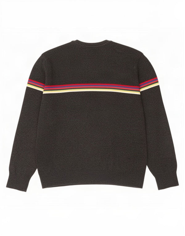 Męski sweter Gap z okrągłym dekoltem XL, szary nylon w paski