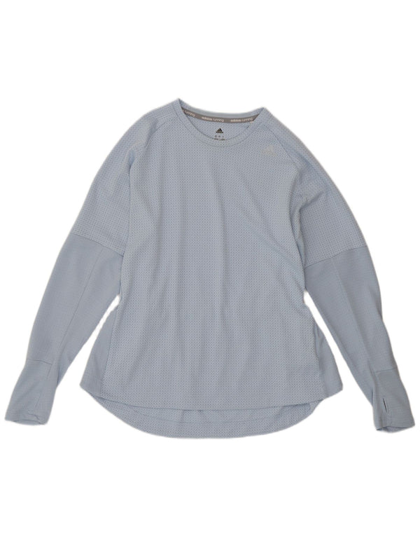 Damska koszulka Adidas z długim rękawem, UK 16/18, duży, niebieski poliester