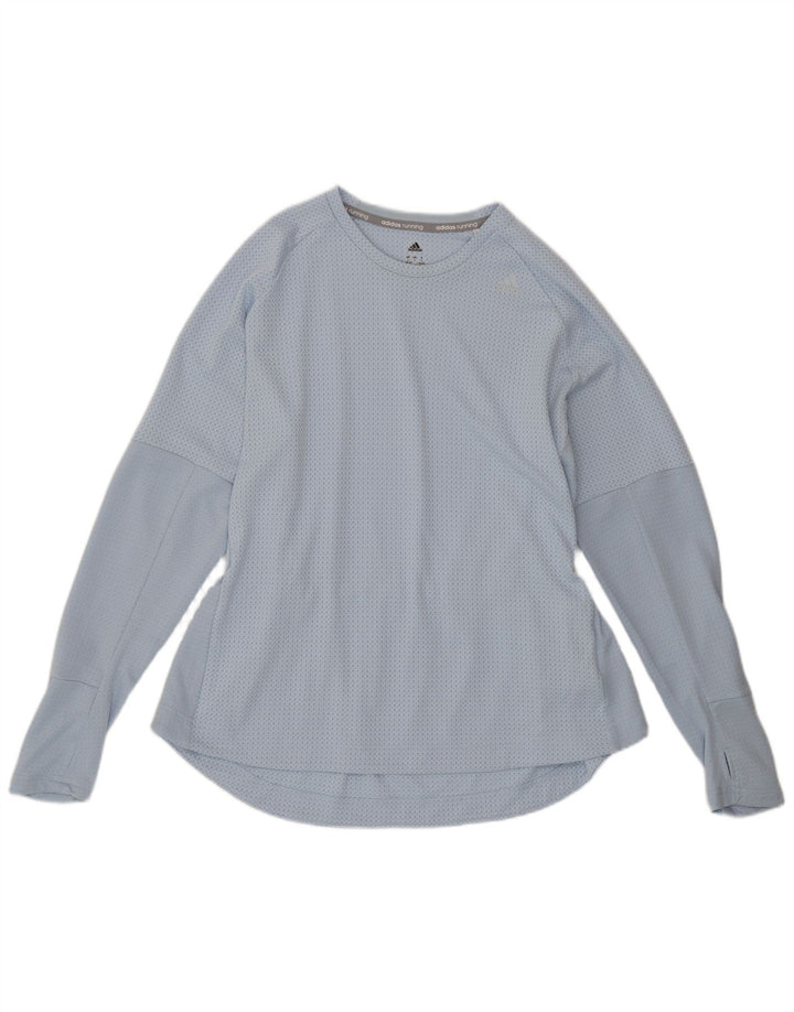 Damska koszulka Adidas z długim rękawem, UK 16/18, duży, niebieski poliester